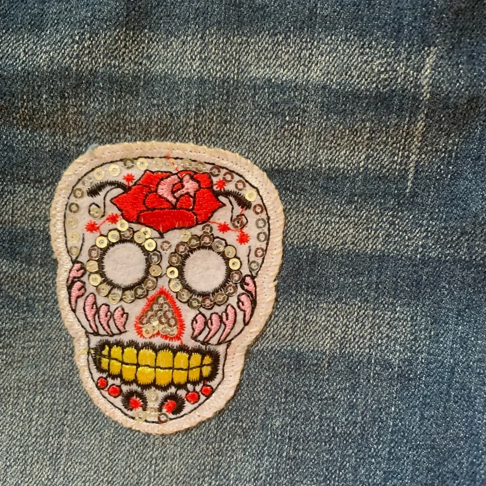 Like New! Xhilaration Girls Blue Jean Shorts Size 10/12 - Picture 3 of 7